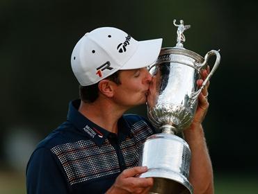 Justin Rose kisses the US Open trophy last year - is another celebration on the cards?